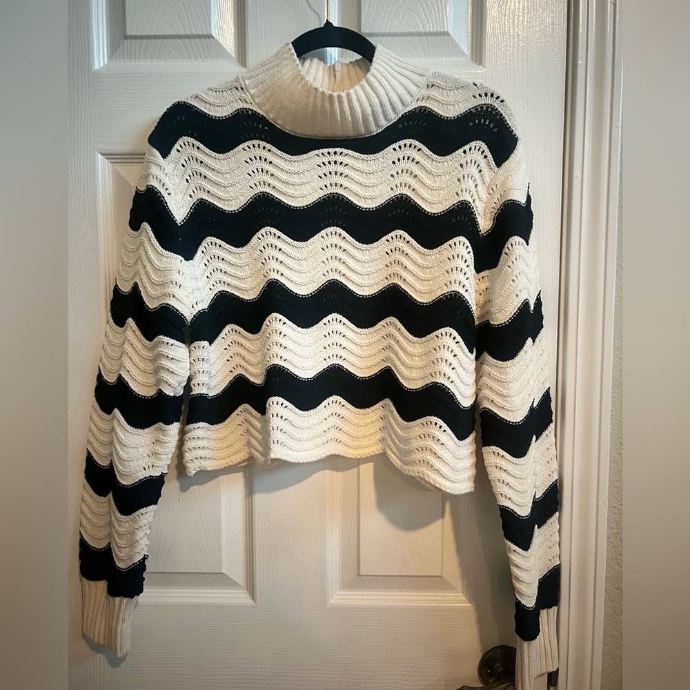 Zara striped knit sweater